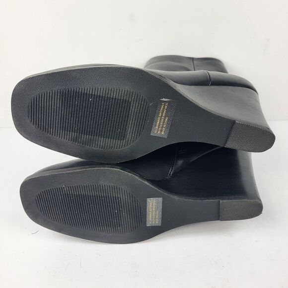 DV by Dolce Vita Rupart Wedge Bootie Black Faux Leather - Picture 13 of 14